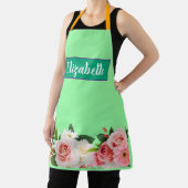 Tablier Fleur moderne vert élégant de fille de marguerite (Insitu)