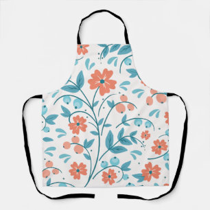Tablier Fleur orange minimaliste