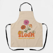 Tablier Fleur Où vous êtes planté (Recto)