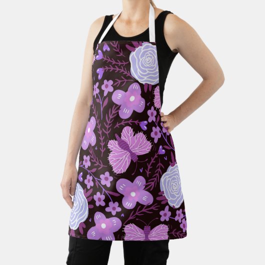 Tablier Fleur papillon rose (Insitu)