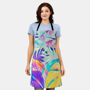 Tablier Fleur pastel abstrait moderne