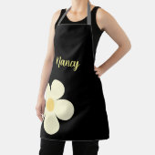 Tablier Fleur pastel avec texte personnalisé (Insitu)