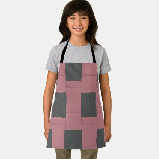 Tablier Fleur rose Checker Abstrait (Insitu)