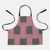 Tablier Fleur rose Checker Abstrait (Recto)