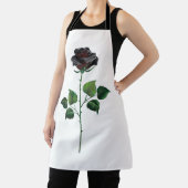 Tablier Fleur rose noire (Insitu)