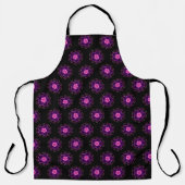 Tablier Fleur rose violet Abstraite (Recto)