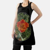 Tablier fleur rouge de printemps (Insitu)
