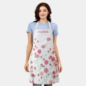 Tablier Fleur sauvage Boho personnalisé (Porté)