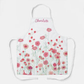 Tablier Fleur sauvage Boho personnalisé (Recto)