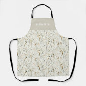 Tablier Fleur sauvage botanique rustique (Recto)