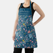 Tablier Fleur sauvage d'aquarelle motif nom personnalisé t (Insitu)