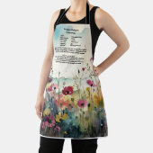 Tablier Fleur sauvage de conservation de la recette WaterC (Insitu)