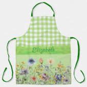 Tablier Fleur sauvage style cottage (Recto)