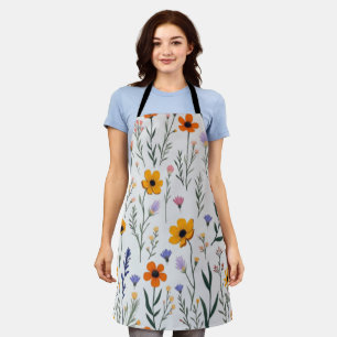 Tablier Fleur sauvage Whimsy - Motif de prairie douce