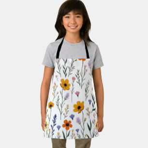 Tablier Fleur sauvage Whimsy - Motif de prairie douce