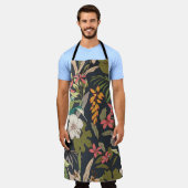 Tablier Fleur tropicale : Motif Fleur sans couture (Porté)