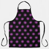 Tablier Fleur violet rose brillant (Recto)