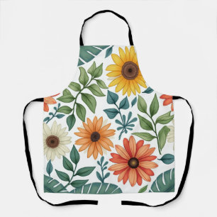 tablier fleuri d'été