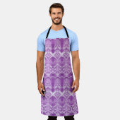 Tablier fleuri pourpre (Porté)