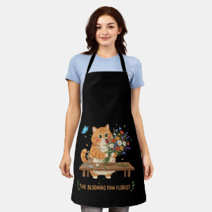 Tablier Fleuriste Chat Mignon La Patte en Fleur Fantaisi
