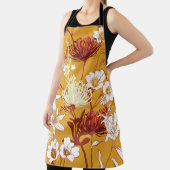 Tablier Fleuron Rétro : Art de la ligne florale inachevé (Insitu)