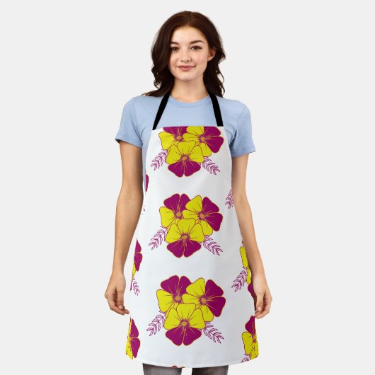 Tablier fleurs (Porté)