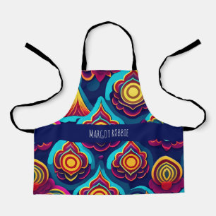 Tablier Fleurs 3D et Hills Rainbow Motif