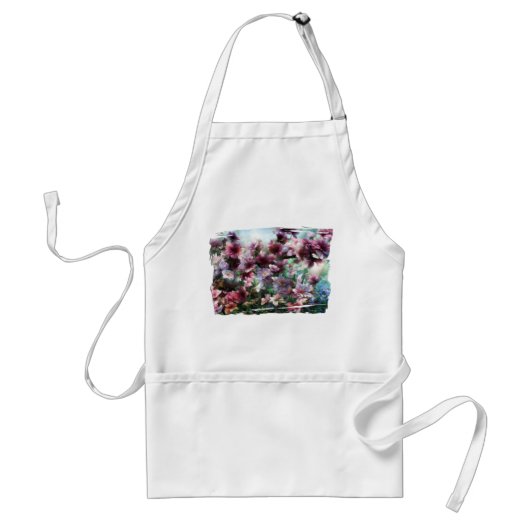 Tablier Fleurs à éclaboussures de fleurs de cerisier (Devant)