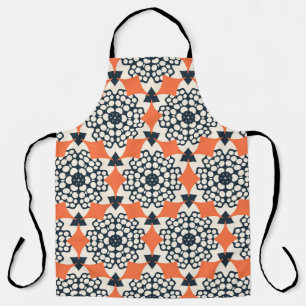 Tablier Fleurs Abstraites : Vintage géométrique simple