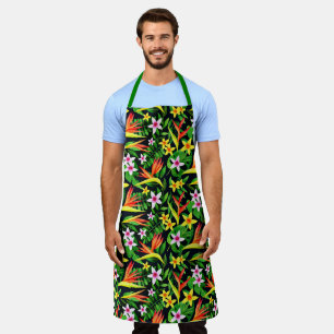 Tablier Fleurs Aquarelles Et Fruits Motif Floral-23768