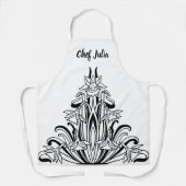 Tablier Fleurs Art Nouveau vintages, Vie Florale (Recto)