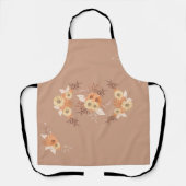 Tablier Fleurs Automnales Chaudes – Botanique (Recto)
