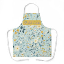 Fleurs blanches bleues et vertes vives