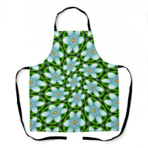 Fleurs bleues et blanches