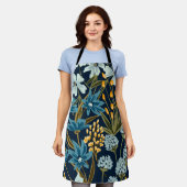 Tablier Fleurs colorées Aquarelle tendance (Porté)