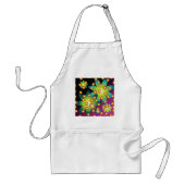 Tablier Fleurs colorées rétro (Devant)