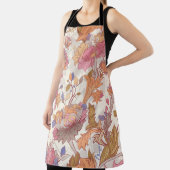 Tablier Fleurs colorées sur fond de lumière. Souple (Insitu)