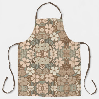 Tablier Fleurs contemporaines du folk qui s'épanouissent d
