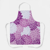 Tablier Fleurs Dahlia, Motif De Fleurs, Dahlia Violet (Recto)