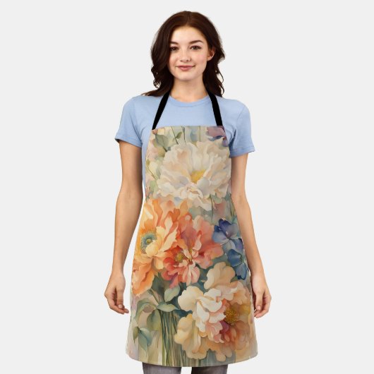 Tablier fleurs dans le vase (Porté)