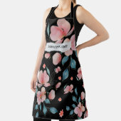 Tablier Fleurs d'aquarelle modernes & Gif personnalisé Kra (Insitu)