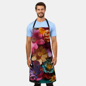 Tablier Fleurs d'art (Porté)