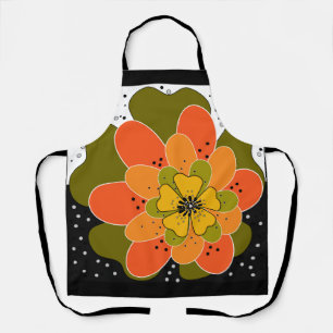 Tablier Fleurs d'automne, automne, fleur, projecteur d'ill