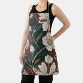 Tablier Fleurs d'Automne Noir (Insitu)