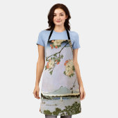 Tablier Fleurs de cerisiers d'Edo, Hiroshige, Ukiyoe (Porté)