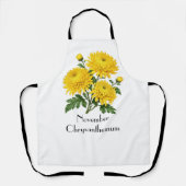 Tablier Fleurs de chrysanthème de novembre (Recto)