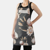 Tablier Fleurs de crème Boho personnalisées en terre cuite (Insitu)