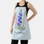 Tablier Fleurs de Delphinium de juillet (Insitu)
