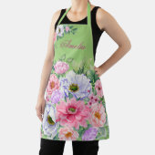 Tablier Fleurs de Jardin d'été vertes (Insitu)