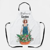 Tablier Fleurs de jardinage Dames (Recto)